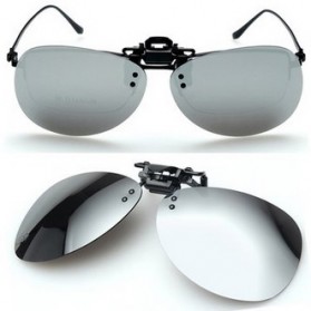 Lensa Klip Kacamata Clip-on Sunglasses - Y16211 - Black/Black - 3