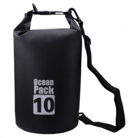 Tas, Cooler & Hidrasi Camping - Outdoor Waterproof Bucket Dry Bag 10 Liter - OB101 - Black