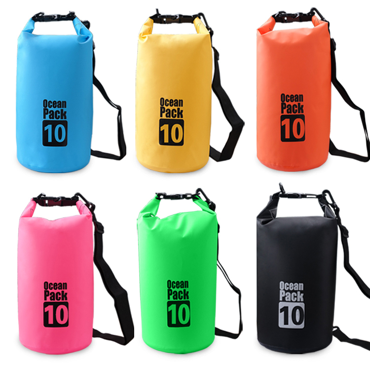 Outdoor Waterproof Bucket Dry Bag 10 Liter Black