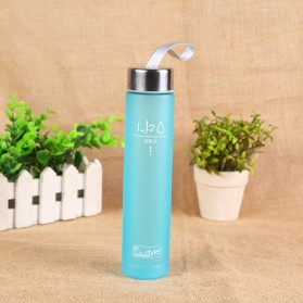 Botol Minum Plastik Tabung Transparan Frosted 280 ml - SM-8254 - Blue - 2