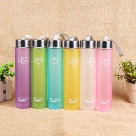 Botol Minum Plastik Tabung Transparan Frosted 280 ml - SM-8254 - Blue - 6