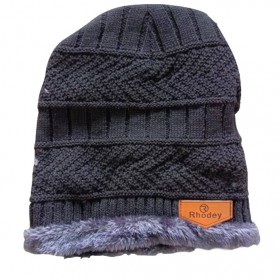 Rhodey Kupluk Wool Winter Beanie Hat - Black