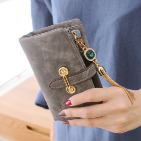 Dompet Kulit Wanita Bahan Nubuck - Red - 3