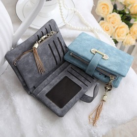 Dompet Kulit Wanita Bahan Nubuck - Red - 6