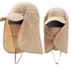 FLYMALL Topi Memancing Anti Matahari UV Fishing Hat - MH011 - Khaki
