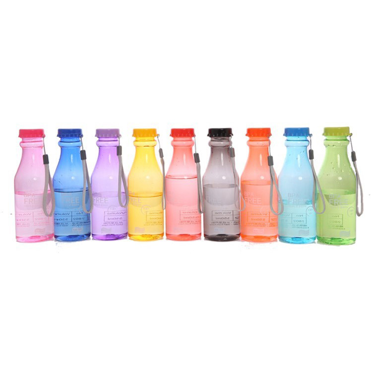  Botol  Minum  BPA Free Clear Bottle 550ml SM 8043 Blue 