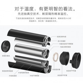 QKELA Botol Minum Thermos Stainless Steel 450ml - QBW-001 - Black - 3