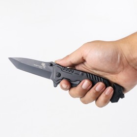 KNIFEZER Pisau Lipat CS GO Collector Portable Knife Square Head - K390 - Black