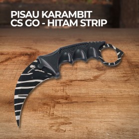 KNIFEZER Vastar Pisau Karambit CS GO Collector Knife - H10 - Black with White Side