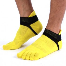 LUOYI Kaos Kaki Lima Jari Men Five Toe Socks - T73001 - Black - 2