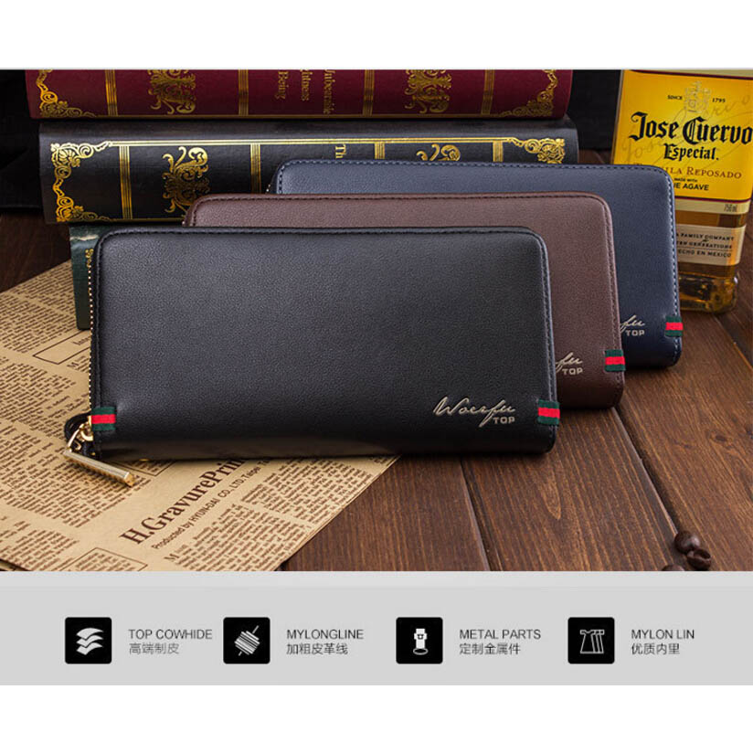... Dompet Kulit Pria Model Panjang - Black - 4 ...