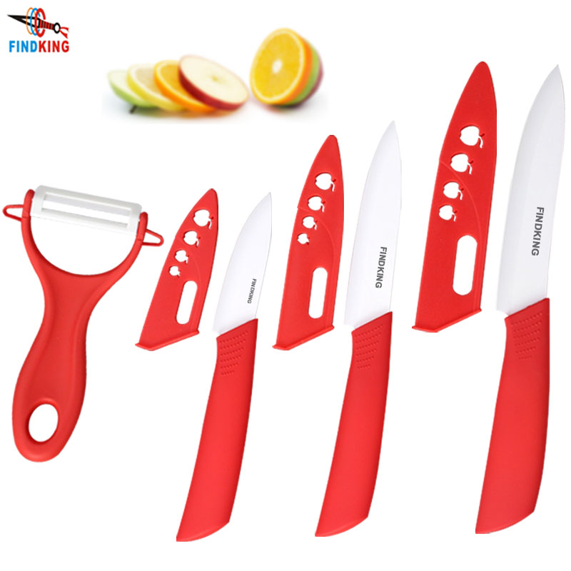 Findking Pisau Dapur Bahan Keramik 5 in 1 Red Findking Pisau Dapur Bahan Keramik 5 in 1 Red