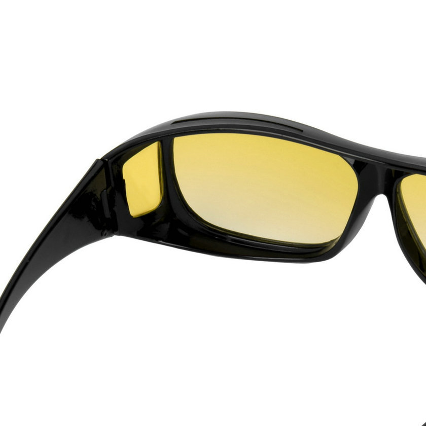  Kacamata  Night  Vision  UV Protection Black Yellow 