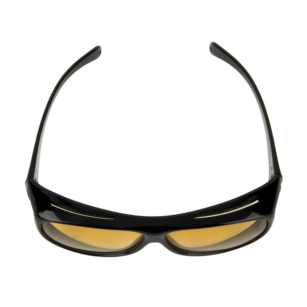  Kacamata Night Vision UV Protection Black Yellow 