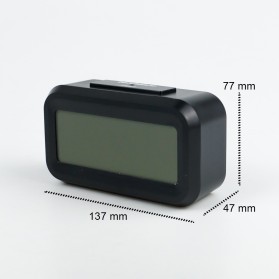Taffware Fanju Jam LCD Digital Clock with Alarm - JP9901 - Black - 9