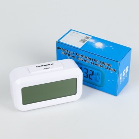 Taffware Fanju Jam LCD Digital Clock with Alarm - JP9901 - White - 8