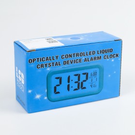 Taffware Fanju Jam LCD Digital Clock with Alarm - JP9901 - Blue - 11