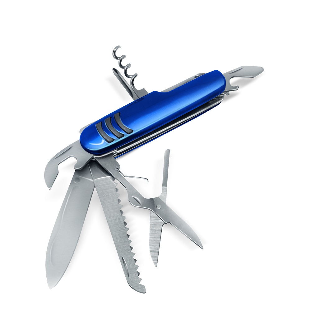 Swiss Army Knife 11 Tools 3011 Blue