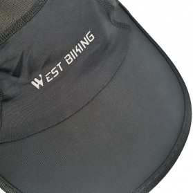 WEST BIKING Topi Helm Sepeda Cycling Helmet Cap Running Riding Ice Silk Windproof Hat - A02-2-8 - Black - 2