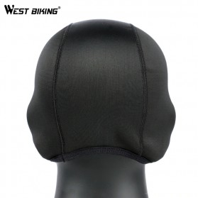 WEST BIKING Topi Helm Sepeda Cycling Helmet Hat Winter Thermal Fleece Model Clasic - YP0201183 - Black - 3