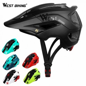 WEST BIKING Helm Sepeda Cycling Helmet Trail XC MTB - TK-YP0708078 - Black - 2