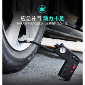 Qiangshen Pompa Angin Ban Mobil Handheld Air Compressor - QP238700 - Black/Yellow