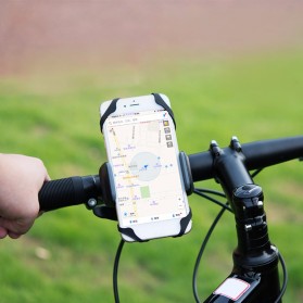 TaffSPORT Bike Smartphone Holder Sepeda Universal Rack Bicycle - BM03 - Black - 1