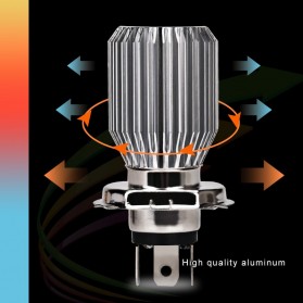Urbanroad Lampu Motor H4 Headlight LED Hs1 6W 6500K 1 PCS - Silver - 3