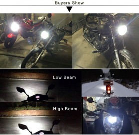 Urbanroad Lampu Motor H4 Headlight LED Hs1 6W 6500K 1 PCS - Silver - 6