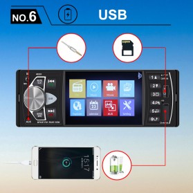 Kklusb Tape Audio Mobil Bluetooth MP5 Media Player Parkir Monitor LCD 4.1 Inch - 4022D - Black - 6