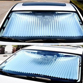 AUTOTECH Tirai Penutup Matahari Car Sun Block Curtain 70 cm - XZM121 - Black - 3