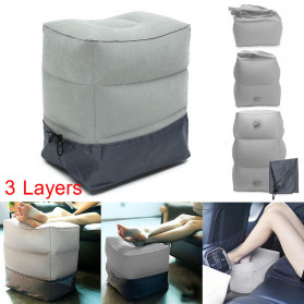 YMQY Bantal Angin Senderan Kaki Portable Inflatable Footrest Pillow - BAT24 - Black