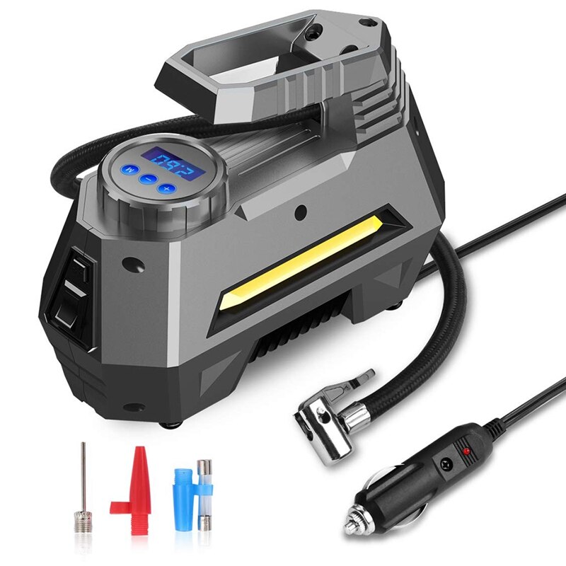 RUNDONG Inflator Pompa Angin Ban Mobil Portable Tire Pump