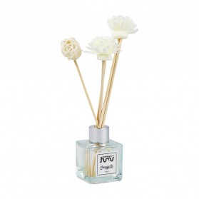 Taffware HUMI Black Rose Parfum Ruangan Aroma Diffuser Reed Sticks Rattan Ball Shangri-La 50ml - DF-099