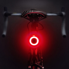 Zacro Lampu Sepeda Tail Light LED Bicycle Circle USB Charging - ZHA0097 - Black