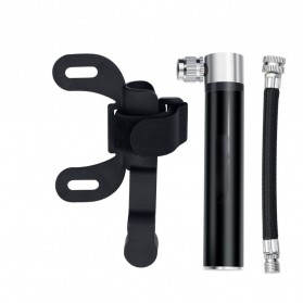 Pompa Ban Sepeda Serbaguna - DUUTI Pompa Manual Ban Sepeda Mini Bike Pump 120 PSI - PP-06 - Black