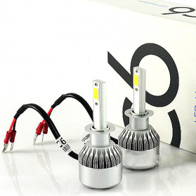 Kaifuli Lampu Mobil Headlight LED H1 COB 2 PCS - C6 - White