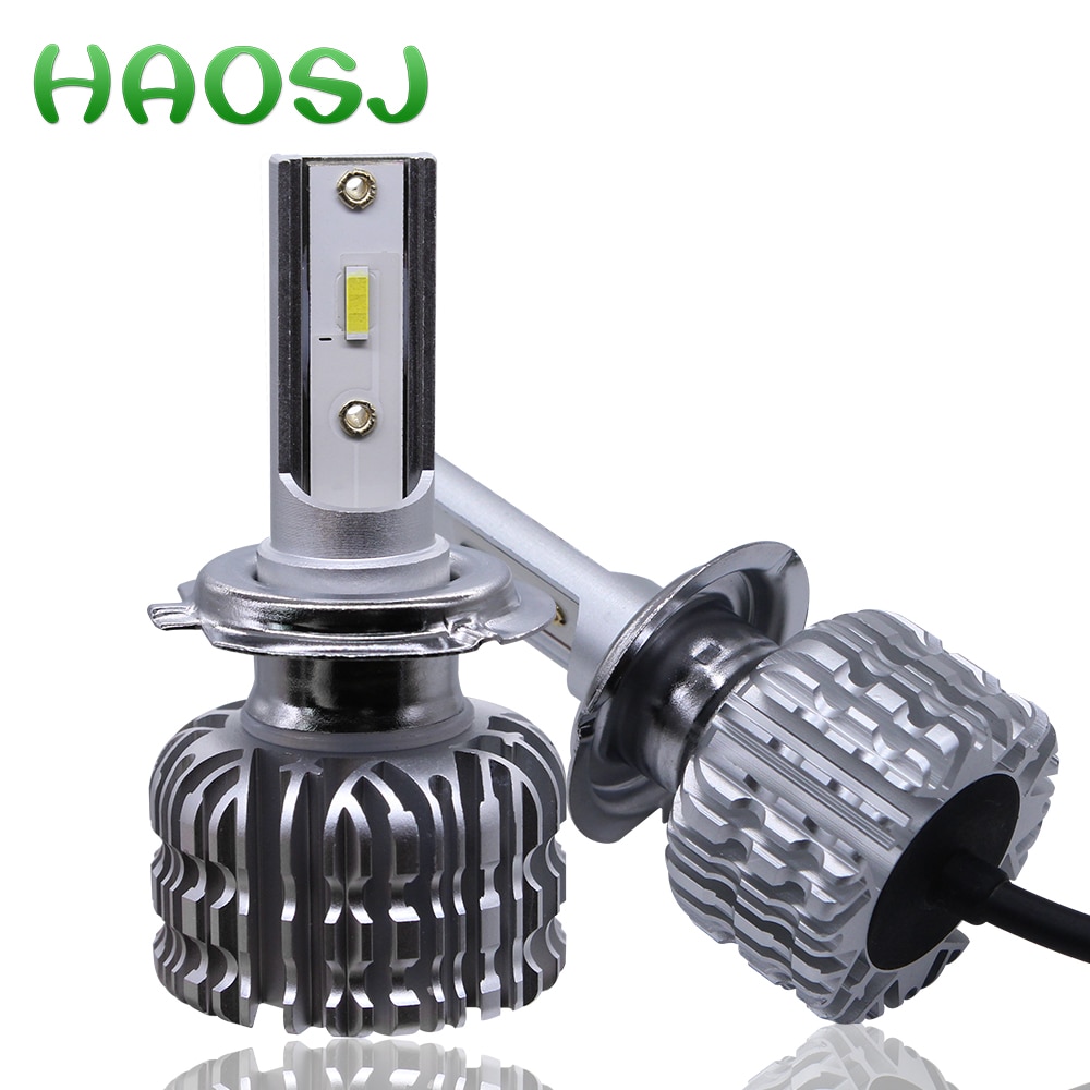 HAOSJ Lampu  Mobil  Headlight LED H7  CSP K1 Silver 