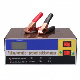 VENUS Charger Aki Mobil Full Automatic Protect Quick Charger 12/24V 100AH with LCD - MF-2S - Golden - 3