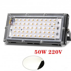 TaffLED Lampu Sorot Flood Light Waterproof 4500 Lumens 50W Cool White 6500K- A8 - Black