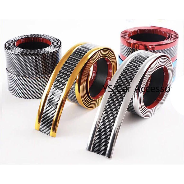 Karlor Stiker Vinyl Mobil Rubber Strip Car Bumper Edge Guard 7 x 100 CM