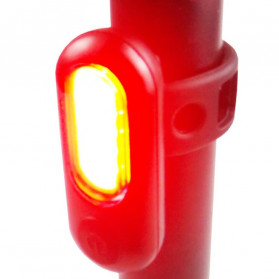 Zlate Backlamp Lampu Sepeda COB Tail Light USB Charging- MKL-030 - Black
