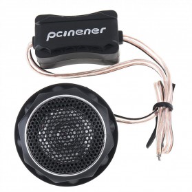 PCINENER Speaker Mini Dome Tweeter Loudspeaker Mobil HiFi 140W 2 PCS - TS-T280 - Black - 2