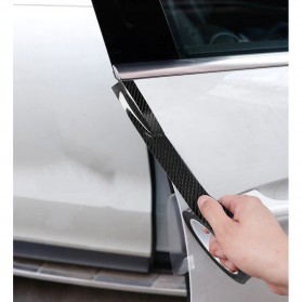 MSUE Stiker Pelindung Mobil Protector Carbon Fiber Car Wrap Film Vynil 10 cm x 5 Meter - C3841 - Black - 7