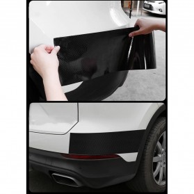 MSUE Stiker Pelindung Mobil Protector Carbon Fiber Car Wrap Film Vynil 10 cm x 5 Meter - C3841 - Black - 9