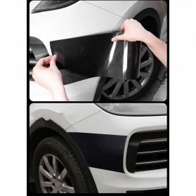 MSUE Stiker Pelindung Mobil Protector Carbon Fiber Car Wrap Film Vynil 10 cm x 5 Meter - C3841 - Black - 10