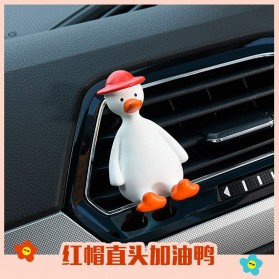 Aimocar Dekorasi Mobil Car Air Vent Clip Model bebek - A001 - Red/White
