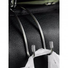 IMEWE Gantungan Barang Mobil Headrest Hook - I305 - Silver - 5