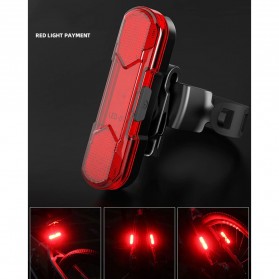 ROBESBON Lampu Belakang Sepeda USB Rechargeable Bicycle Tail Light - AS1010 - Red