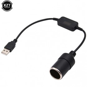 XZT Plug Rokok Mobil USB Cigarette Plug Power Socket 5 V to 12 V - XZT0017 - Black - 4